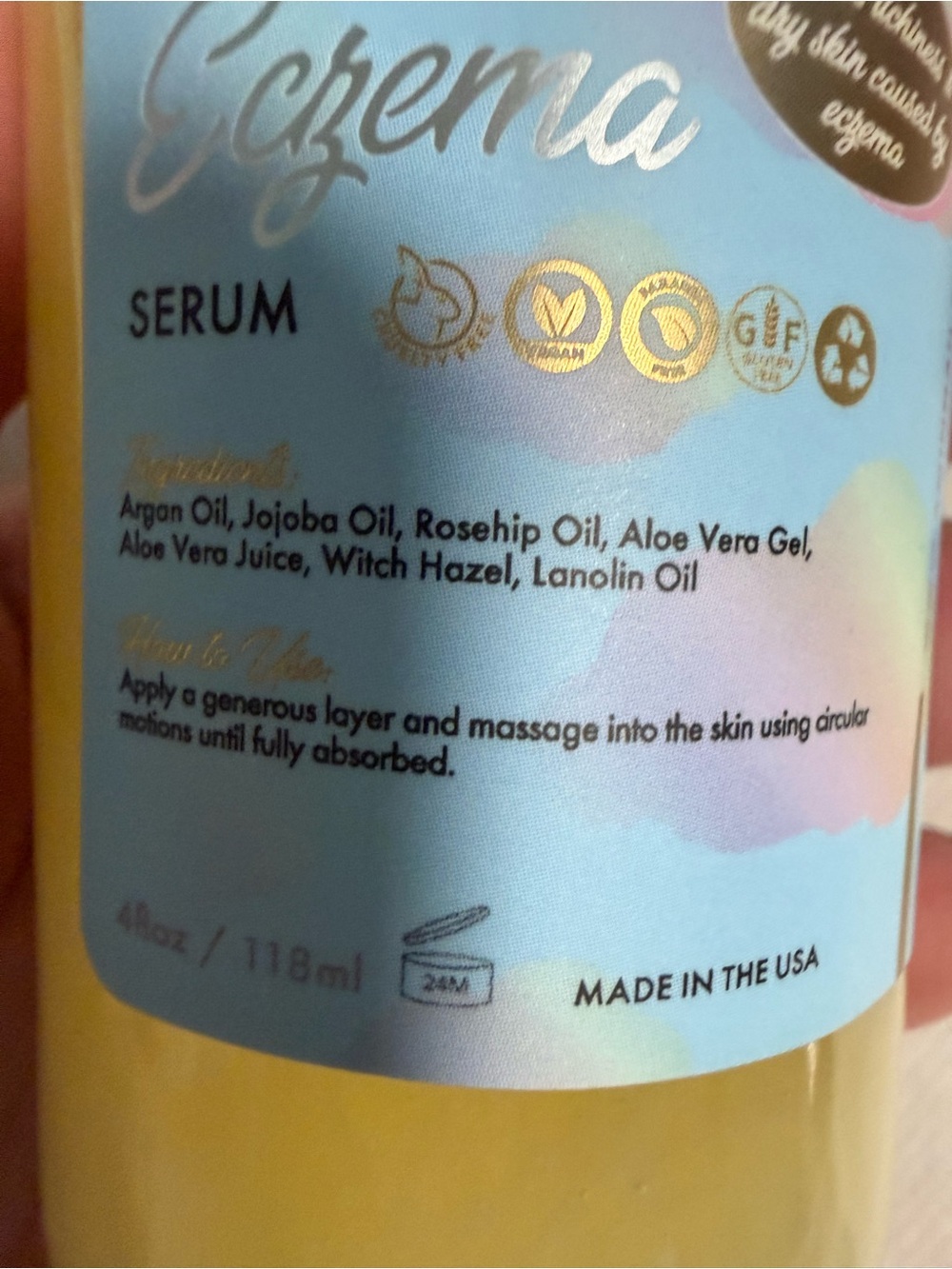AMINNAH Eczema Serum! For relief of Eczema symptoms! - Picture 3 of 5